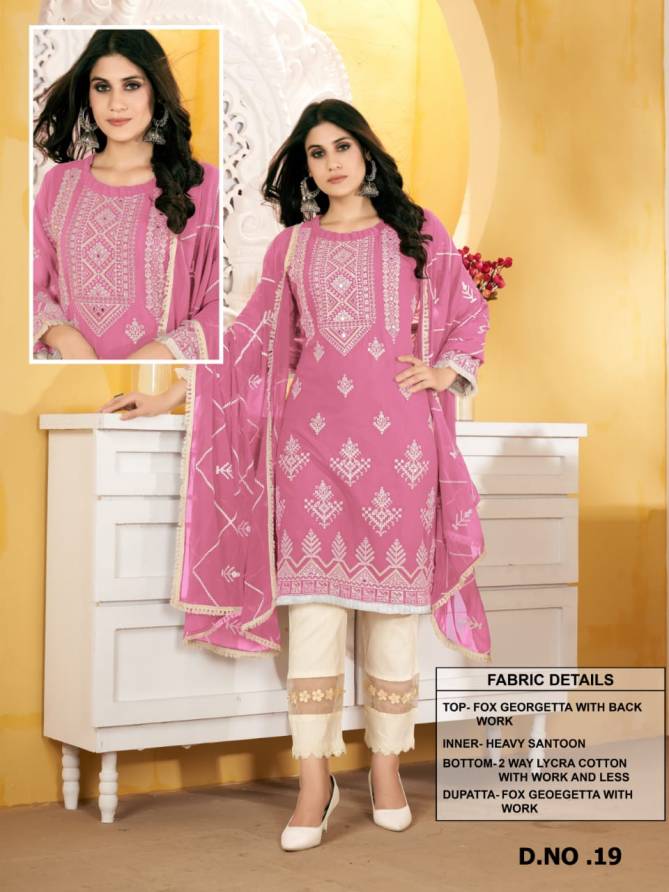 AARSH 019 Fancy Wholesale Georgette Pakistani Salwar Suit Catalog